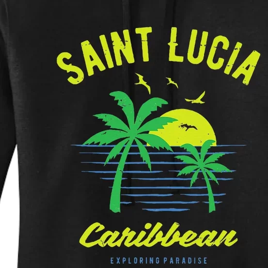 Caribbean Saint Lucia Women's Pullover Hoodie