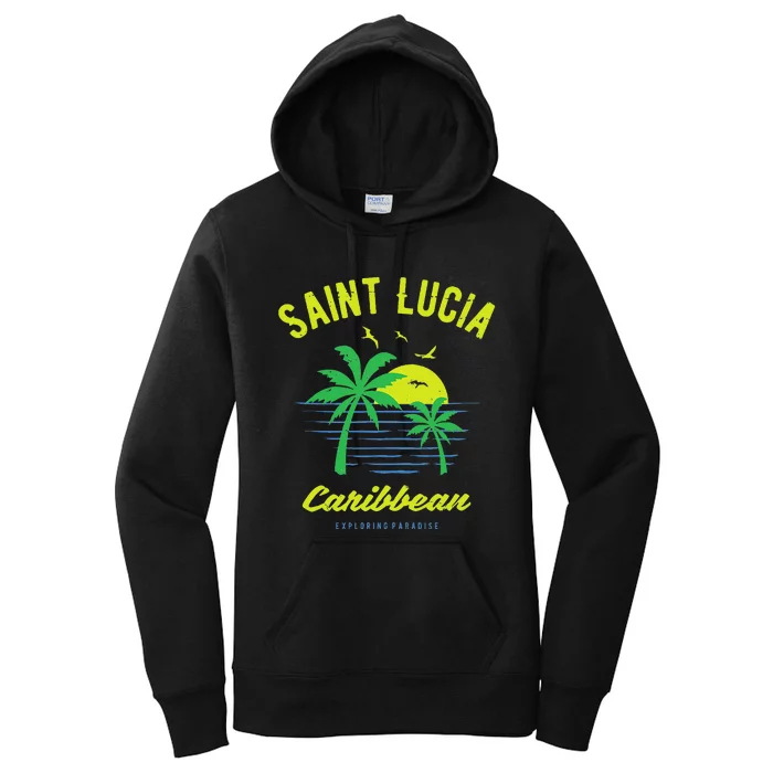 Caribbean Saint Lucia Women's Pullover Hoodie