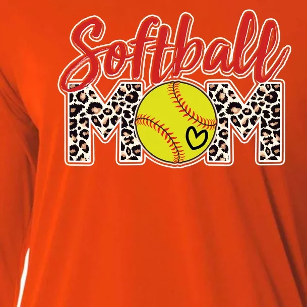 Cute Softball Mom Cooling Performance Long Sleeve Crew