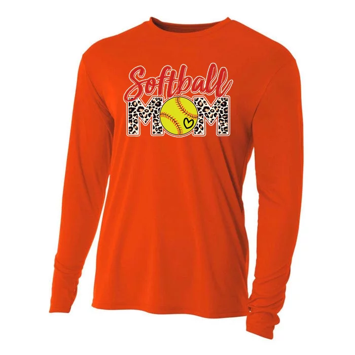 Cute Softball Mom Cooling Performance Long Sleeve Crew