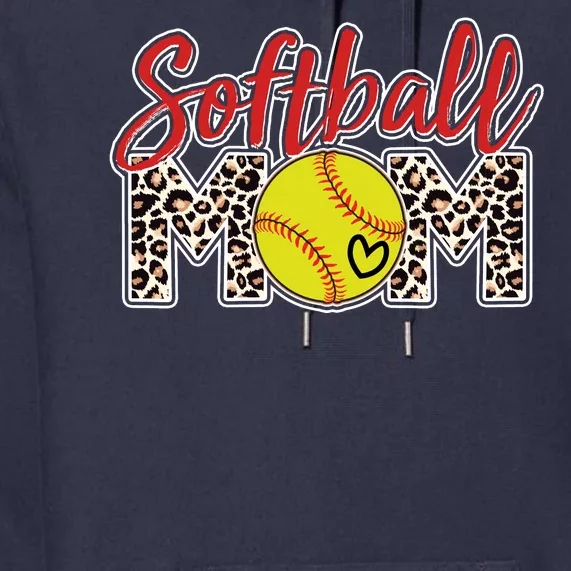 Cute Softball Mom Premium Hoodie