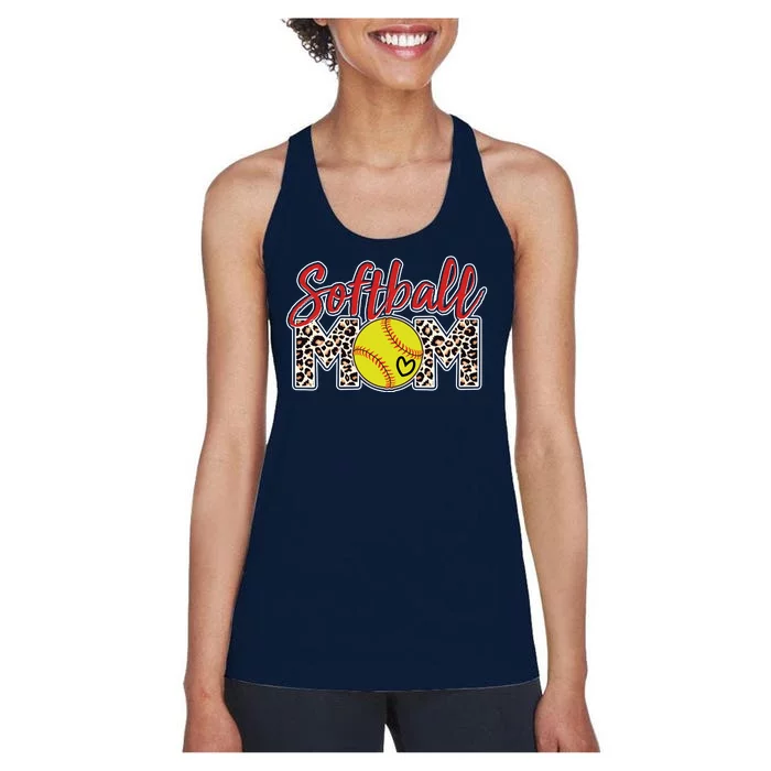 Cute Softball Mom Women's Racerback Tank