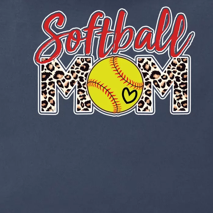 Cute Softball Mom Zip Tote Bag