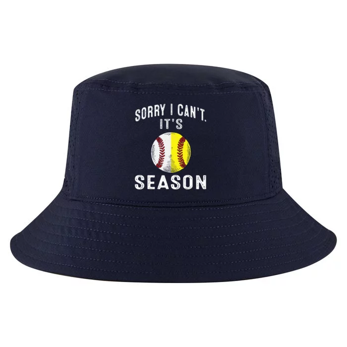 Cool Softball Mom Baseball Sorry I CanT Its Baseball Cool Comfort Performance Bucket Hat