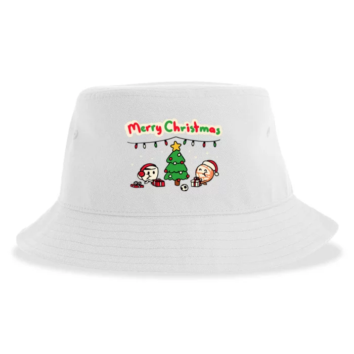 Coffee & Shell Merry Christmas Christmas Sustainable Bucket Hat