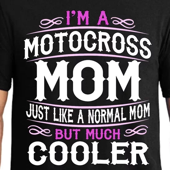 Cute Sporting Mom Gift Motocross Mom Pajama Set