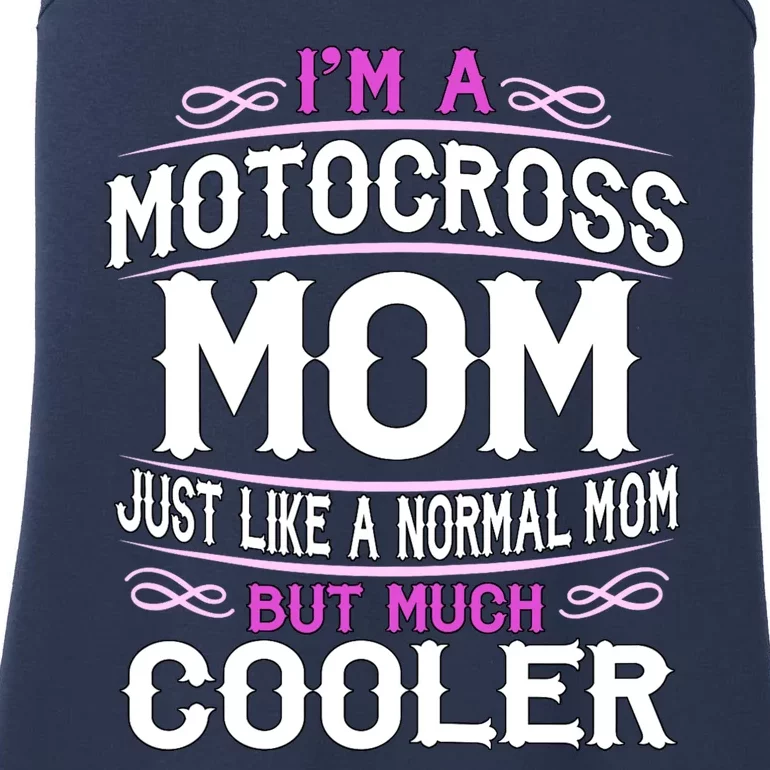 Cute Sporting Mom Gift Motocross Mom Ladies Essential Tank