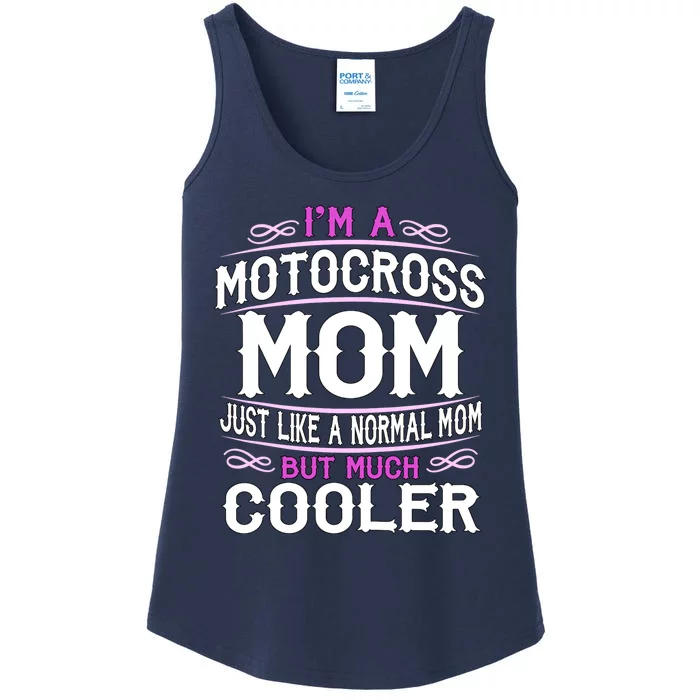 Cute Sporting Mom Gift Motocross Mom Ladies Essential Tank