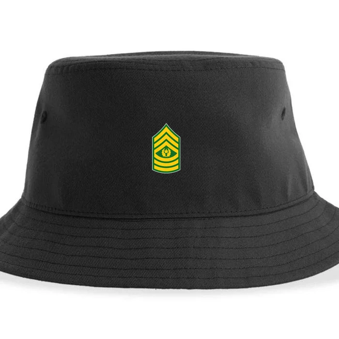 Command Sergeant Major Military Badge Sustainable Bucket Hat