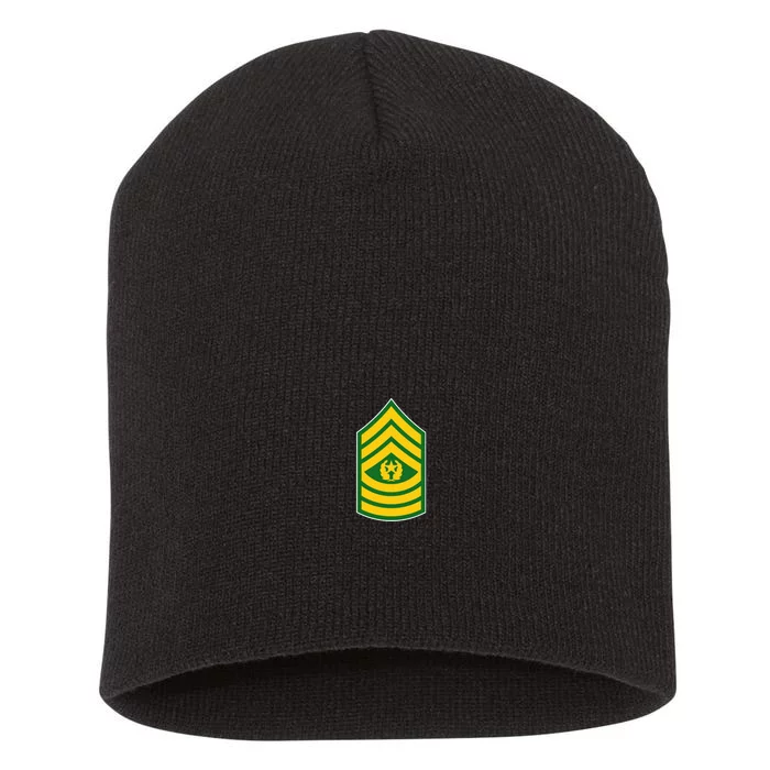 Command Sergeant Major Military Badge Short Acrylic Beanie