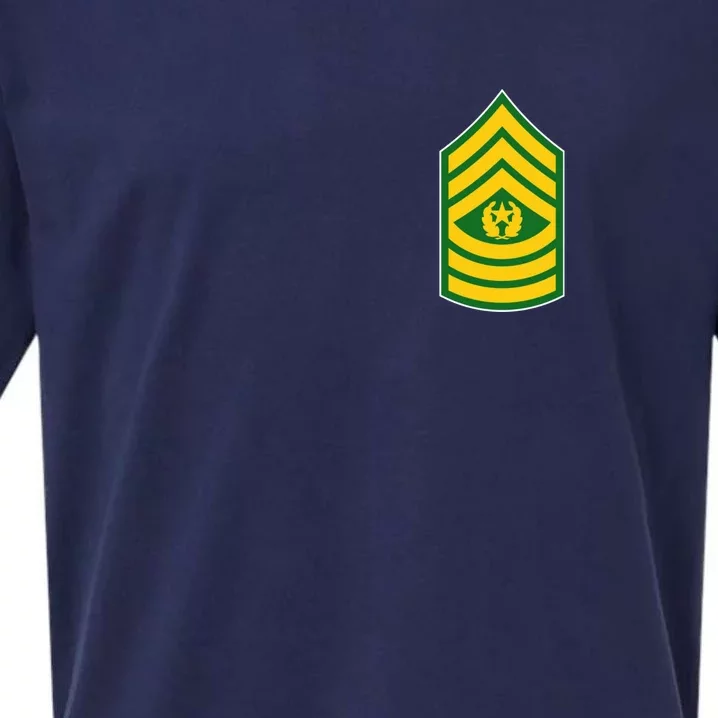 Command Sergeant Major Military Badge Sueded Cloud Jersey T-Shirt