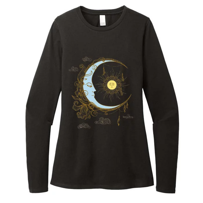 Celestial Sun Moon 90s Witch Whimsigoth Aesthetic Womens CVC Long Sleeve Shirt