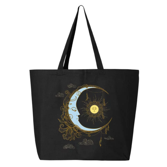 Celestial Sun Moon 90s Witch Whimsigoth Aesthetic 25L Jumbo Tote