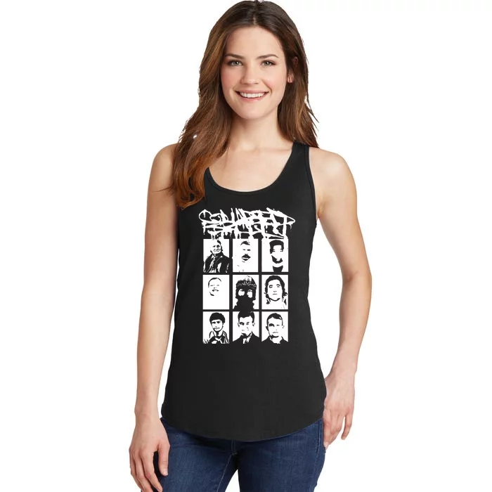 Collapsed Skull Mugshot Ladies Essential Tank