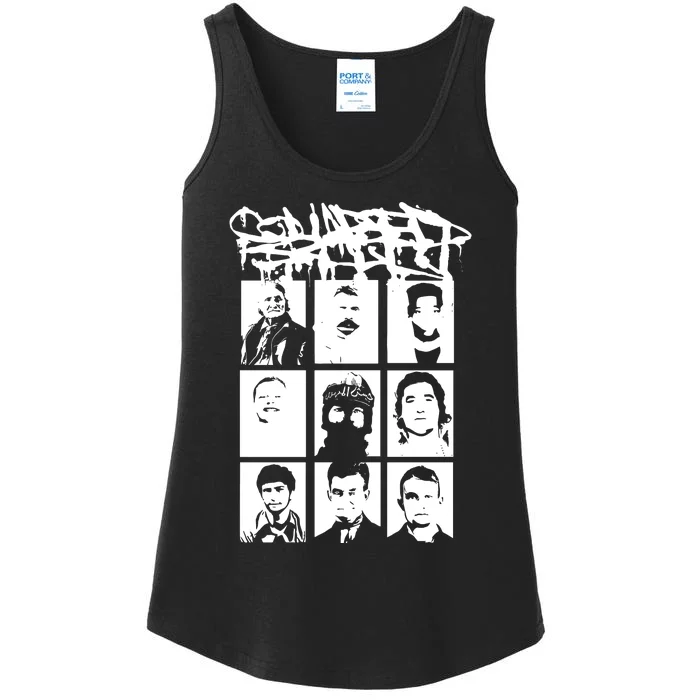 Collapsed Skull Mugshot Ladies Essential Tank