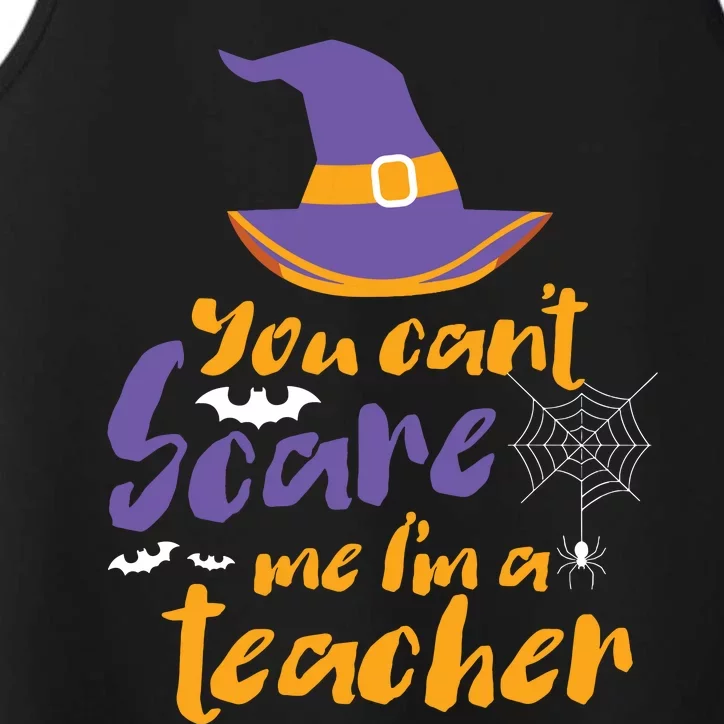 Cant Scare Me Im A Teacher Spooky Witch Halloween Performance Tank