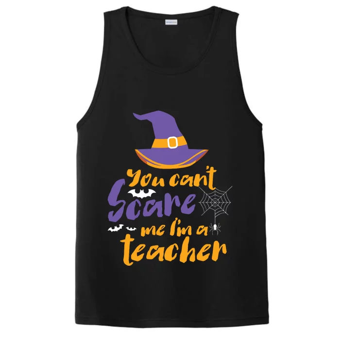 Cant Scare Me Im A Teacher Spooky Witch Halloween Performance Tank