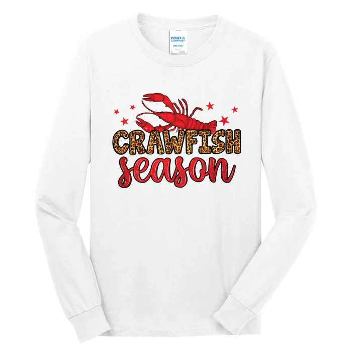 Crawfish Season Mardi Gras Purple Green Gold Tall Long Sleeve T-Shirt