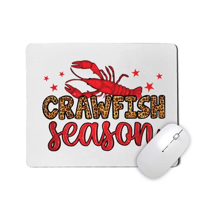 Crawfish Season Mardi Gras Purple Green Gold Mousepad