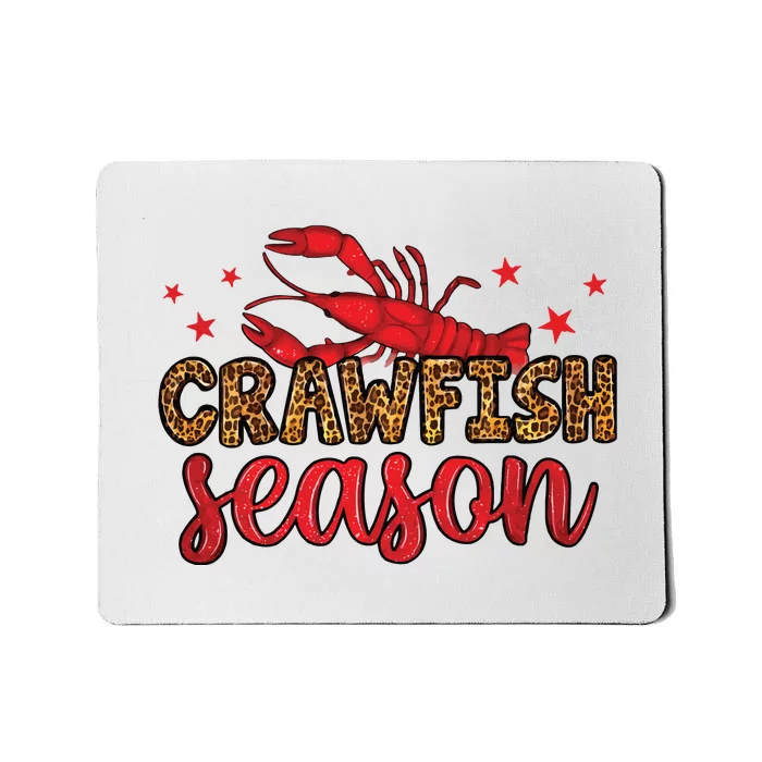 Crawfish Season Mardi Gras Purple Green Gold Mousepad