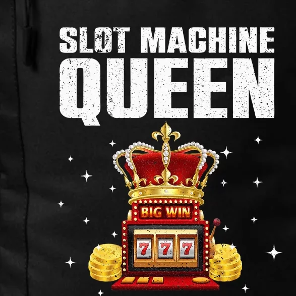 Cool Slot Machine Queen for Casino Gambler Daily Commute Backpack