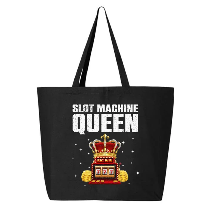 Cool Slot Machine Queen for Casino Gambler 25L Jumbo Tote