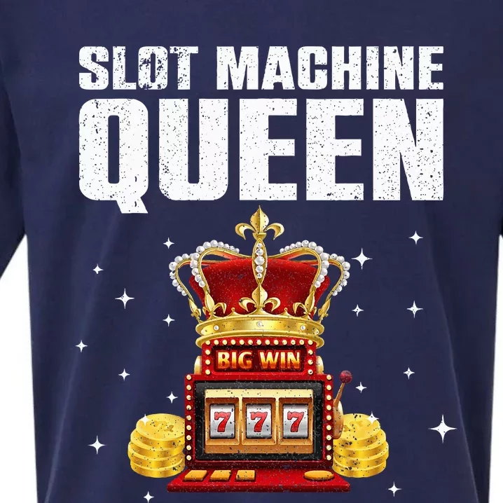 Cool Slot Machine Queen for Casino Gambler Sueded Cloud Jersey T-Shirt