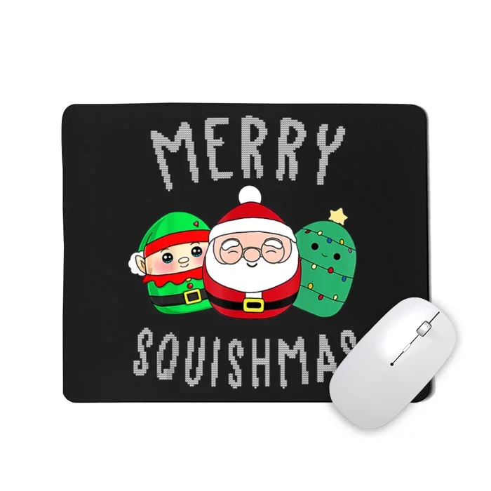 Cute Squishmallow Merry Squishmas Ugly Sweater Family Pjs Mousepad