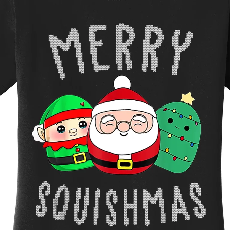 Cute Squishmallow Merry Squishmas Ugly Sweater Family Pjs Women's T-Shirt