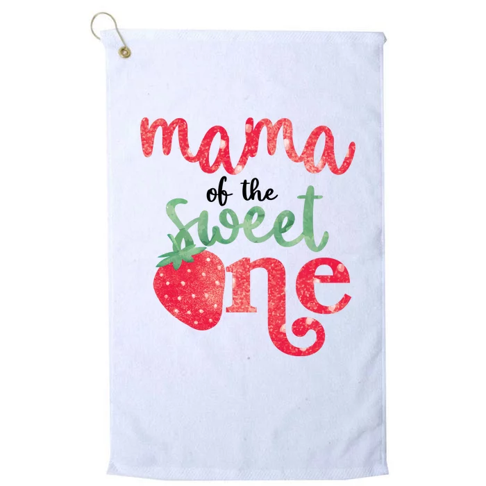 Cute Strawberry Mama Of The Sweet One Platinum Collection Golf Towel