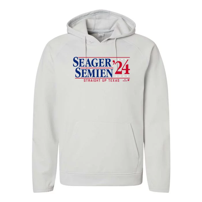 Corey Seager & Marcus Semien 24 Texas Baseball Performance Fleece Hoodie