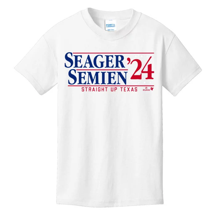 Corey Seager & Marcus Semien 24 Texas Baseball Kids T-Shirt