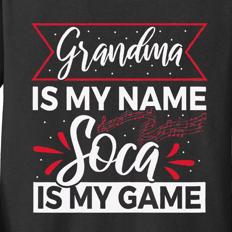 Carnival Soca Music Design For A Soca Music Grandma Kids Long Sleeve Shirt