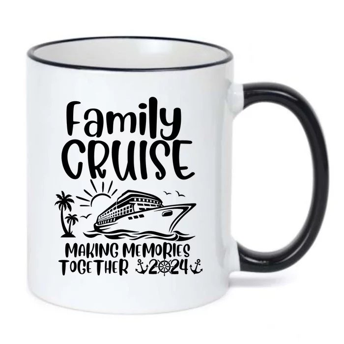 Cruise Squad Making Memories Together 2024 With Sun Tree Ship Anchors Black Color Changing Mug