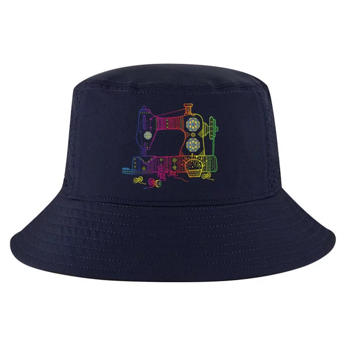 Colorful Sewing Machine Quilter Quilting Seamstress Cool Comfort Performance Bucket Hat