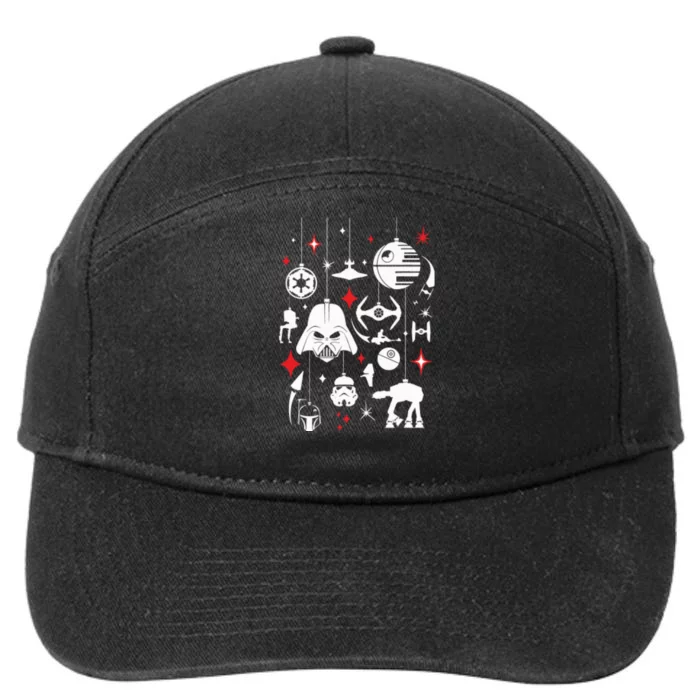 Christmas Star Movie Wars Xmas Holiday For Fan Lover 7-Panel Snapback Hat