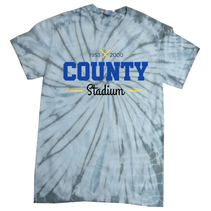 County Stadium Milwaukee Baseball Tie-Dye T-Shirt