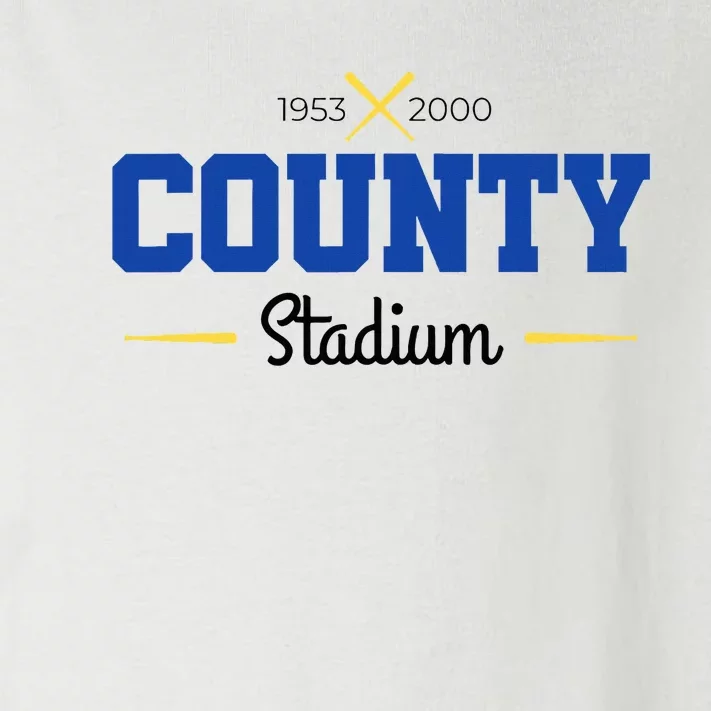 County Stadium Milwaukee Baseball Toddler Long Sleeve Shirt