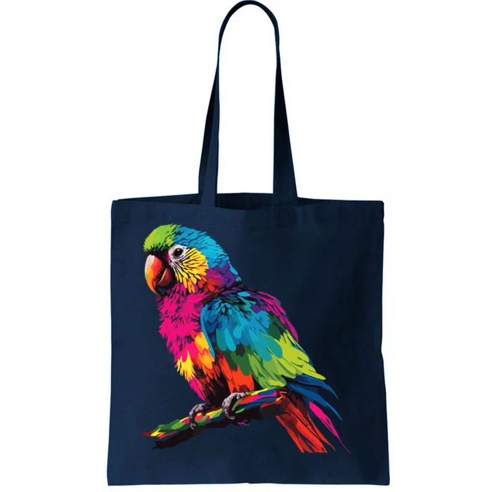 Colorful Scarlet Macaw Parrot Bird For Lover Birdwatching Tote Bag