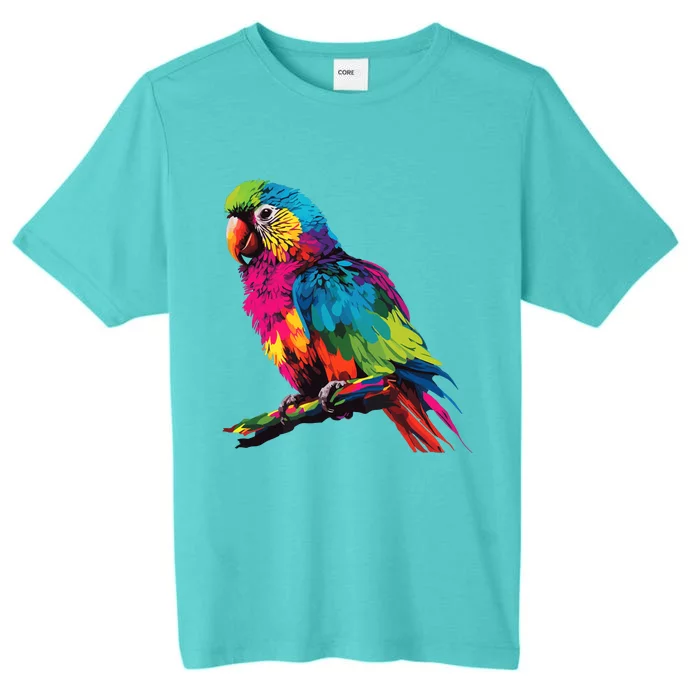 Colorful Scarlet Macaw Parrot Bird For Lover Birdwatching ChromaSoft Performance T-Shirt