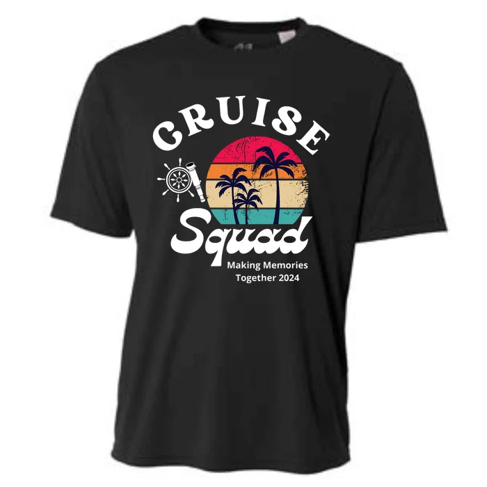 Cruise Squad Making Memories Together 2024 With Sun Tree Ship Anchors Cooling Performance Crew T-Shirt