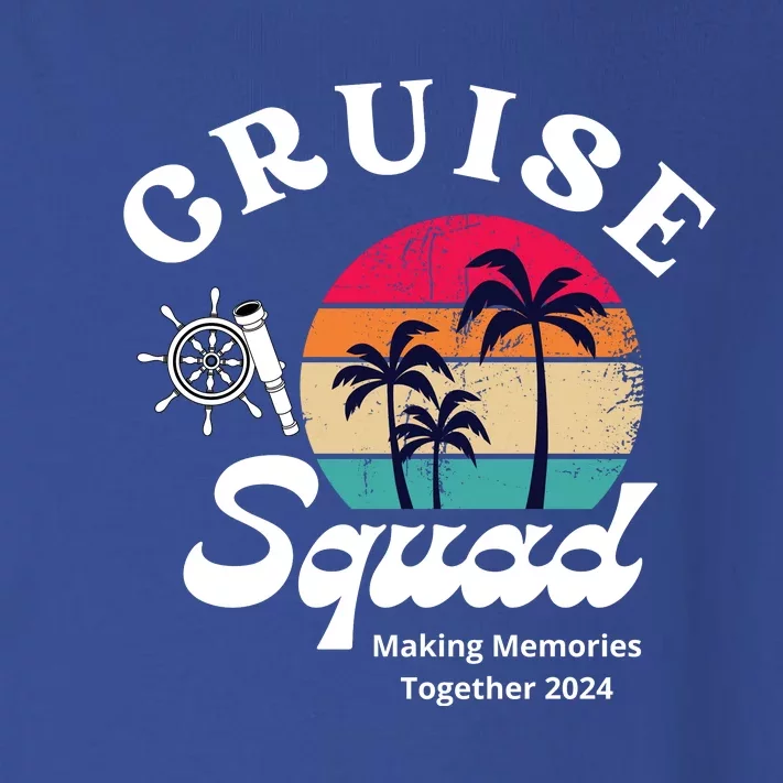 Cruise Squad Making Memories Together 2024 With Sun Tree Ship Anchors Toddler Long Sleeve Shirt