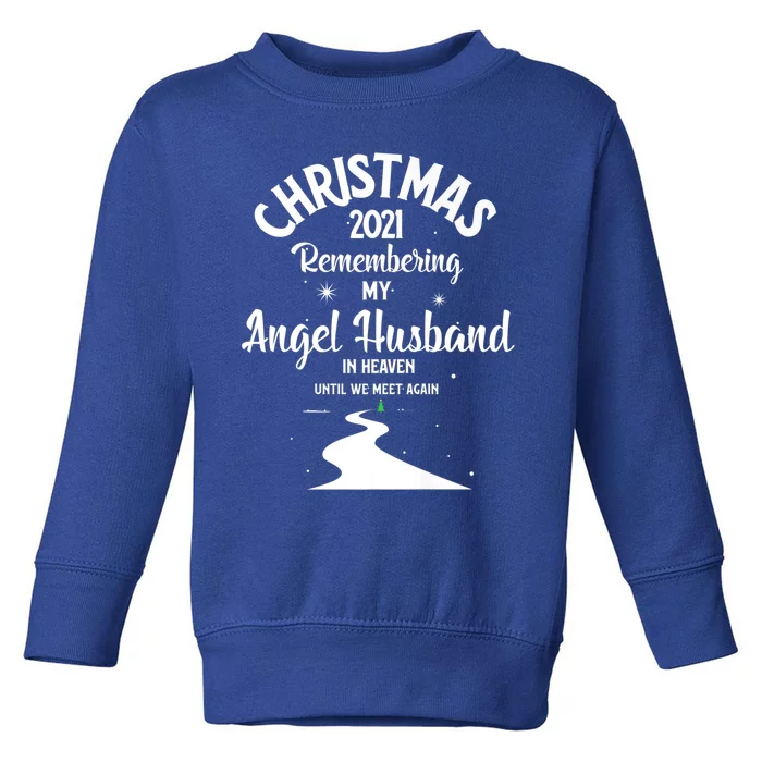 Christmas Sweater My Angel Husband In Heaven In Memorial Cool Gift Toddler Sweatshirt