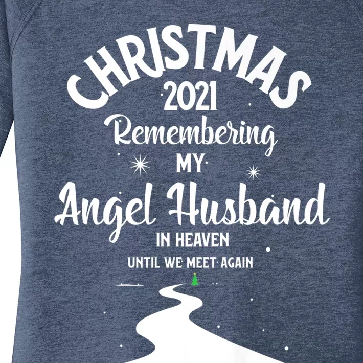 Christmas Sweater My Angel Husband In Heaven In Memorial Cool Gift Women's Perfect Tri Tunic Long Sleeve Shirt