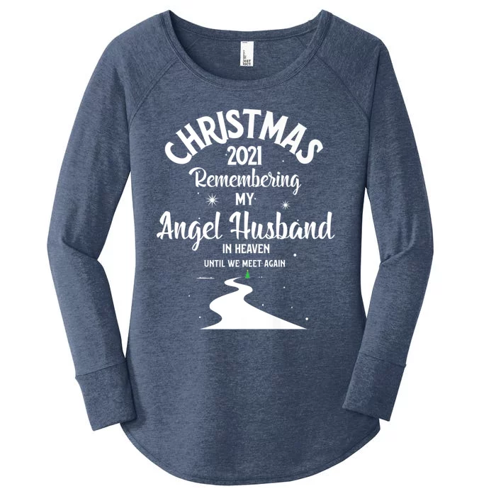 Christmas Sweater My Angel Husband In Heaven In Memorial Cool Gift Women's Perfect Tri Tunic Long Sleeve Shirt