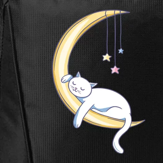 Cat Slepping Moon City Backpack