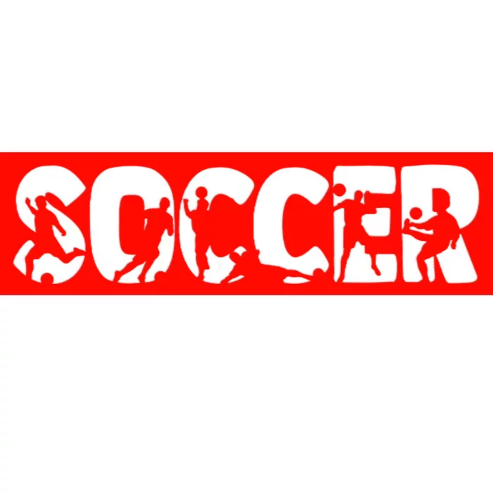 Cool Soccer Moves Mashup Name Letters Bumper Sticker