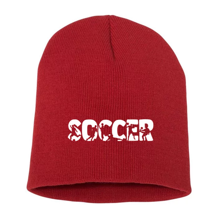 Cool Soccer Moves Mashup Name Letters Short Acrylic Beanie