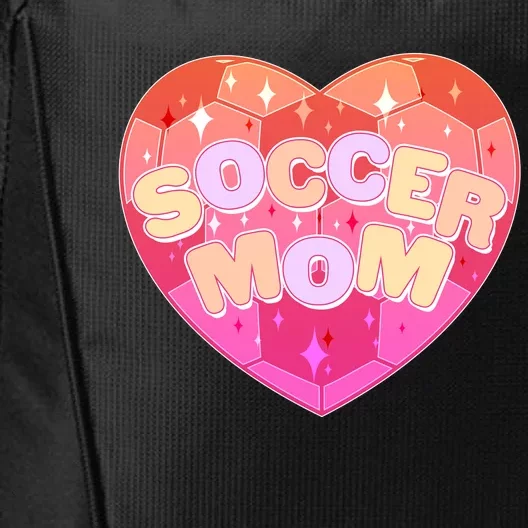 Cute Soccer Mom Soccer Ball Heart City Backpack