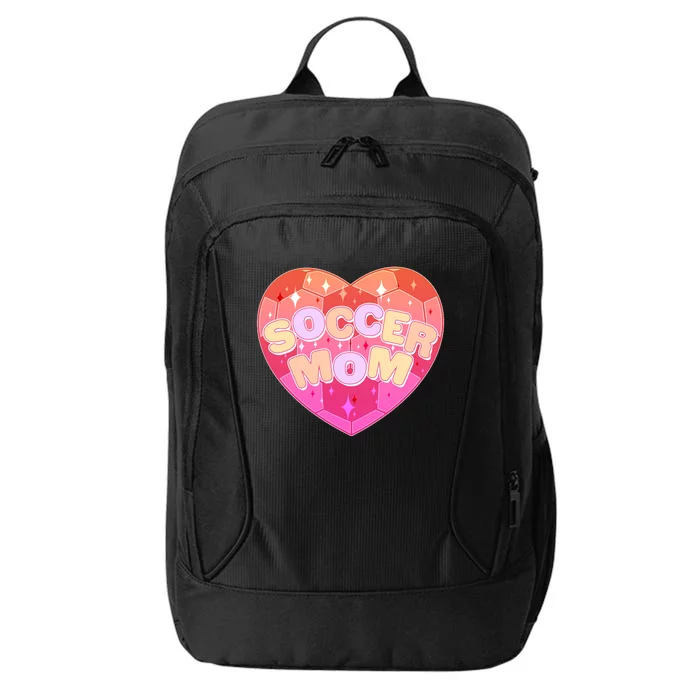 Cute Soccer Mom Soccer Ball Heart City Backpack